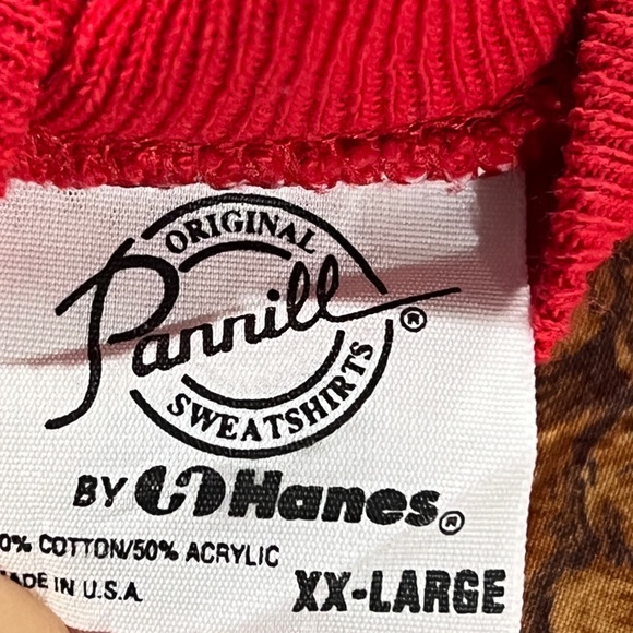 Vintage 80s Papa Bear Red 1980s Teddy Bear Crewneck Sweatshirt - Picture 3 of 3